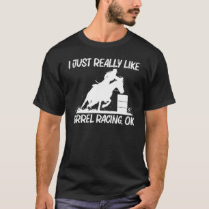 Koel vatracekunst voor mannen vrouwen paardrijden t-shirt