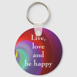 Koel, verbluffend, regenboog wat een citaat sleutelhanger
