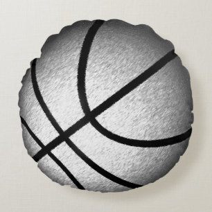 Koel verbrande kleurenronde Basketball Pillow Rond Kussen