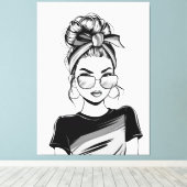 koel vertrouwen canvas afdruk (Insitu (Houten vloer))