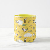 Koel vlootsluik van zeemijlen gele hemel en wolken mok (Midden)