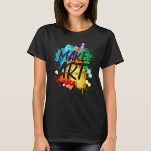 Koel voor mannen Artiest Teacher Painter Artists T-shirt