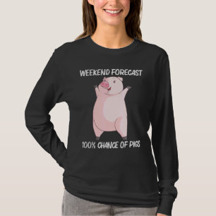 Koel voor mannen Varkens Boar Piggy Boerderij Anim T-shirt