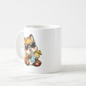 Koel Vos Drank Koffiemok (Voorkant links)