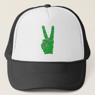 Koel vredesteken trucker pet