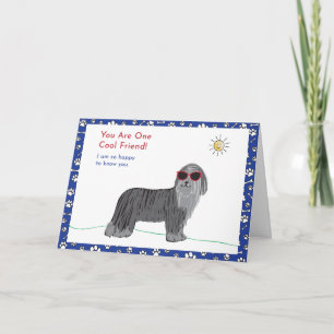 Koel vriend hond kaart
