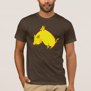 Koel wanneer varkens naar het varken vliegen Funny T-shirt