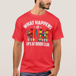 Koel wat er gebeurt in boekenclubs in de boekenclu t-shirt