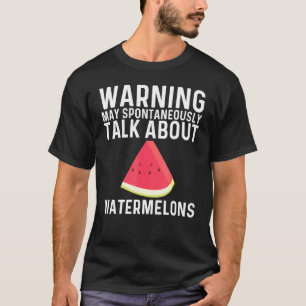Koel Watermeloen Voor Mannen Vrouwen Rode Meloen F T-shirt