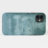 Koel Waterverf Abstract GreenInk Hoesje-Mate iPhon Case-Mate iPhone Case (Achterkant (horizontaal))