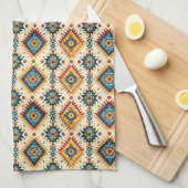 Koel Western tegelpatroon Theedoek (Quarter Fold)
