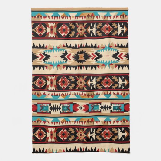 Koel Western tegelpatroon Theedoek (Verticaal)