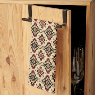 Koel Western tegelpatroon Theedoek