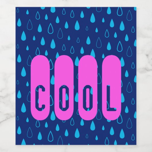 Koel. Wijn Etiket (Enkel label)