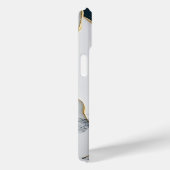 Koel wit turquoise marmeren steen goud Case-Mate iPhone case (Achterkant / Rechts)