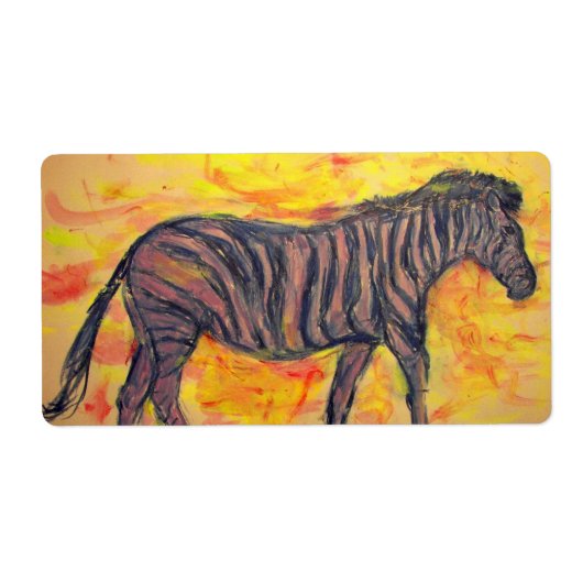Koel Zebra Etiket (Voorkant)