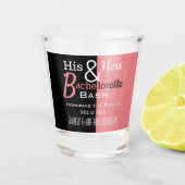 Koel Zijne & Hers Combo Bachelor/ette Persoonlijk Shot Glas (Voorkant)