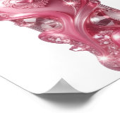 Koel Zilver ABSTRACTE KUNST Modeprint Poster (Hoek)