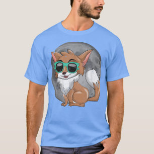 Koel zonnebril met volle maan Dierenvriend Funny F T-shirt