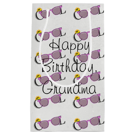 Koel zonnebril voor de verjaardag klein cadeauzakje (Voorkant)