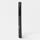 Koel zwart en lichte grijze marmer Case-Mate iPhone case (Achterkant/links)