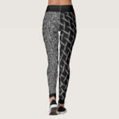 Koel zwart en wit Abstract Nailing it Leggings (Achterkant)