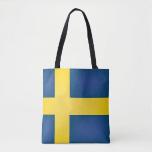 Koel Zweden vlag-Mode Draagtas