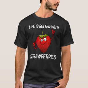 Koelaardbei voor mannen Vruchtaardbeien B T-shirt