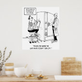 Koelapparaat Cartoon 4876 Poster (Keuken)