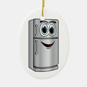 Koelapparaat voor roestvrij staal, Cartoon Keramisch Ornament