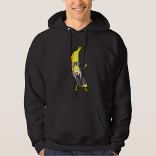 Koelbanaan in Suit Dab danserende vruchten en schi Hoodie