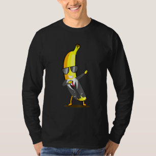 Koelbanaan in Suit Dab danserende vruchten en schi T-shirt