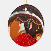 Koelbare afluisterapparatuur keramisch ornament (Links)