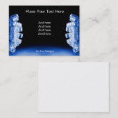 Koelblauw zijlicht visitekaartje (Voorkant / Achterkant)