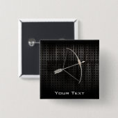 Koelboogschieten Vierkante Button 5,1 Cm (Voorkant /achterkant)