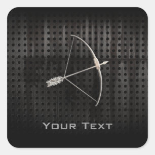 Koelboogschieten Vierkante Sticker