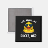 Koelboten voor mannen Duck Lovering Eigenaar Duck  Magneet (Voorkant / Achterkant)