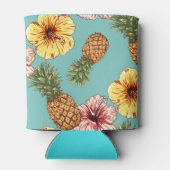 Koelbox - ananassen en Hibiscus Blikjeskoeler (Achterkant)