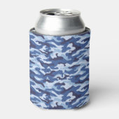 Koelbox-Blue Camo Blikjeskoeler (Blikje Voorkant)
