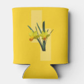 Koelbox - Daffodils op geel Blikjeskoeler (Achterkant)