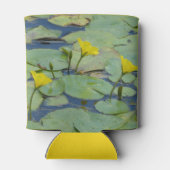 Koelbox gele watergelilies blikjeskoeler (Achterkant)