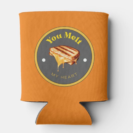 Koelbox - je smelt mijn hart - gegrilde kaas blikjeskoeler (Achterkant)