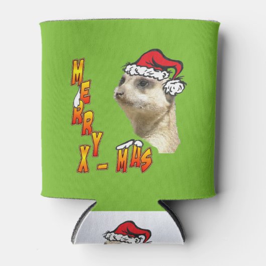 Koelbox kerstmis Meerkat Blikjeskoeler (Voorkant)
