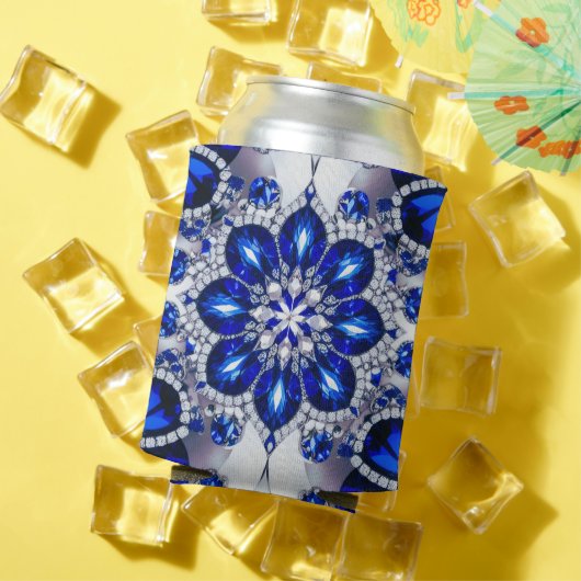 Koelbox met Blauw Wit Kleuren ontwerp Blikjeskoeler (Insitu Zomer)