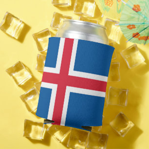 Koelbox met de vlag van IJsland Blikjeskoeler