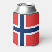 Koelbox met Noorse vlag Blikjeskoeler (Blikje Achterkant)