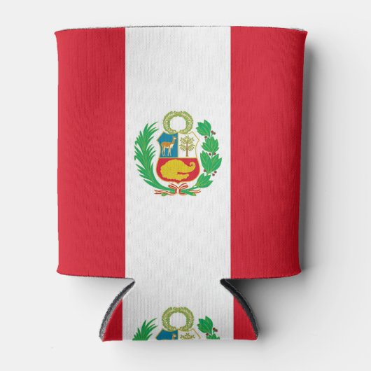 Koelbox met Peruaanse vlag Blikjeskoeler (Voorkant)