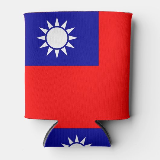 Koelbox met Taiwanese vlag Blikjeskoeler (Voorkant)