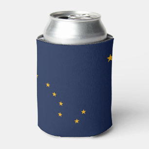 Koelbox met vlag van Alaska State, Verenigde State Blikjeskoeler