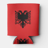 Koelbox met vlag van Albanië Blikjeskoeler (Voorkant)